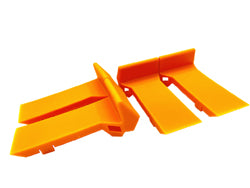Protectores de abrazadera de plástico frontales