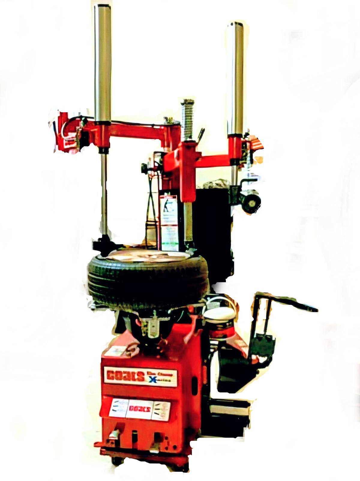 Combo de desmontadora de neumáticos de sujeción de llanta Coats serie 80MAXX reacondicionada con equilibradora de ruedas Coats 1600-3D