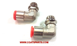 Codo giratorio de 6 mm x 1/8", conexiones