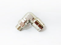 Conector de codo de latón de 6 mm x 1/8"