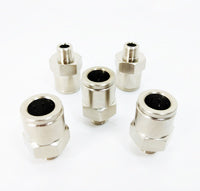 Racor recto de latón de 10 mm x 1/8